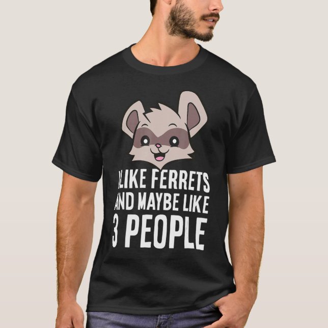 Camiseta Gosto De Furões E Talvez De 3 Pessoas (Frente)