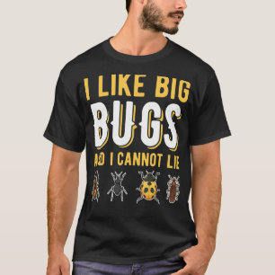 Camiseta Gosto De Grandes Insetos E Não Posso Mentir Coleto