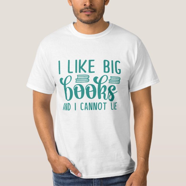 Camiseta Gosto De Grandes Livros E Não Posso Mentir (Frente)
