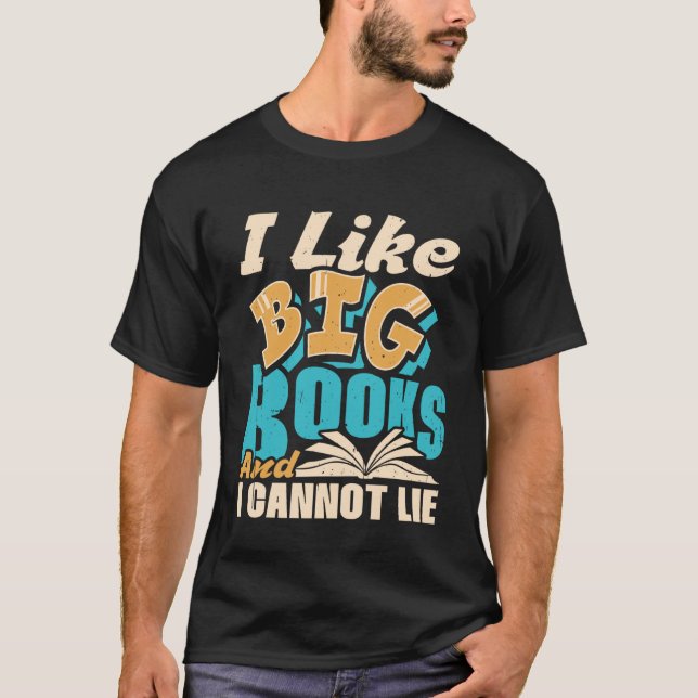 Camiseta Gosto De Grandes Livros E Não Posso Mentir Lendo B (Frente)