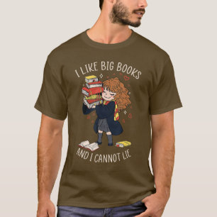 Camiseta Gosto De Grandes Livros E Não Posso Mentir Lendo L