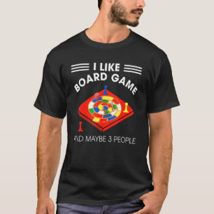 Camiseta Gosto De Jogos De Conselho E Talvez De 3 Pessoas