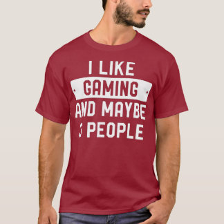 Camiseta Gosto De Jogos E Talvez De 3 Pessoas