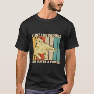 Camiseta Gosto De Labrador Amarelo E Talvez De 3 Pessoas De