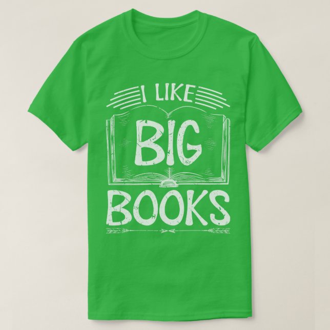 Camiseta Gosto De Livros Grandes (Frente do Design)