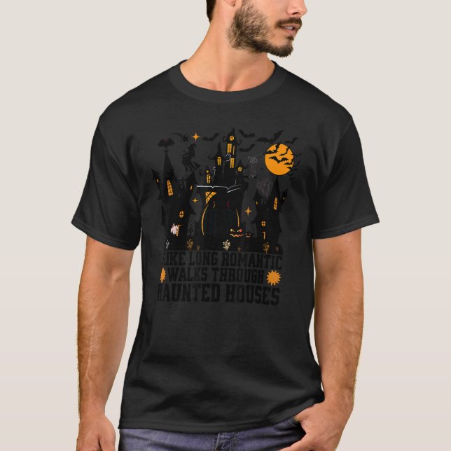 Camiseta Gosto De Longas Caminhadas Românticas Através De C (Frente)