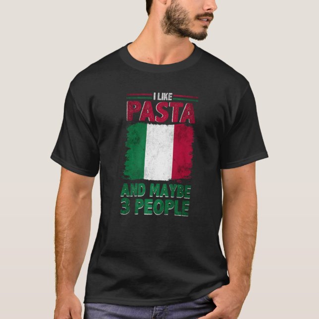 Camiseta Gosto de Massas Itália Cultura Italiana Bandeira I (Frente)