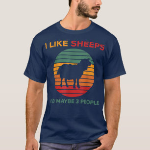 Camiseta Gosto De Ovinos E, Talvez, De Três Pessoas De Ovin