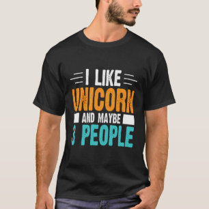 Camiseta Gosto De Unicórnio E Talvez De 3 Pessoas