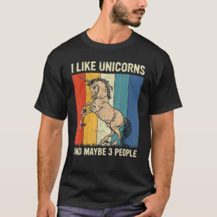 Camiseta Gosto De Unicórnios E Talvez De Três Pessoas De Un