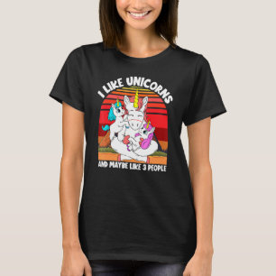 Camiseta Gosto De Unicórnios E Talvez De Três Pessoas De Un