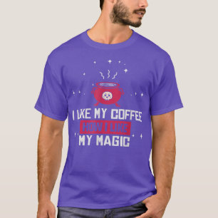 Camiseta Gosto do meu café como gosto da magia Halloween Wi