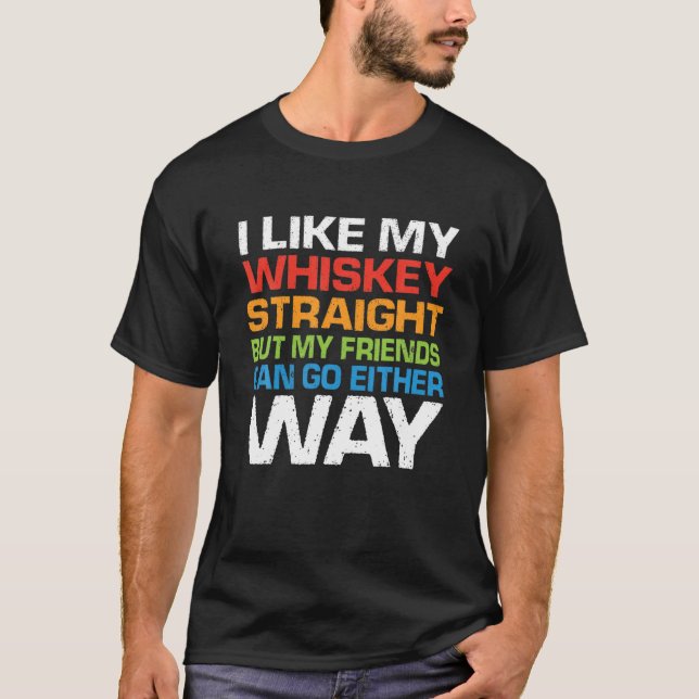 Camiseta Gosto Do Meu Hetero Bourbon, Mas Os Meus Amigos Po (Frente)