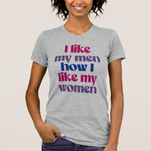 Camiseta Gosto dos meus homens como gosto das minhas mulher