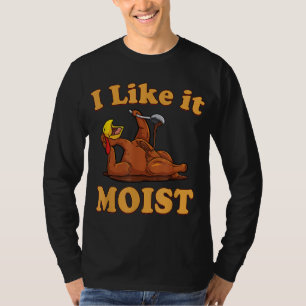 Camiseta GOSTO MAIS ENGRAÇADO Comida de Ação de Graças Gr