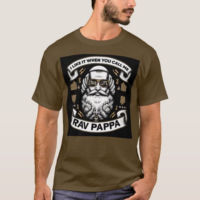 Camiseta Gosto Quando Me Chamo Rav Pappa V1 (Frente)