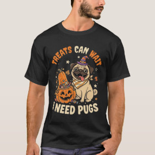 Camiseta Gostosuras de Abóbora Pug de Halloween