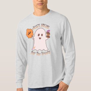 Camiseta Gostosuras de Halloween Fantasma e Doçuras