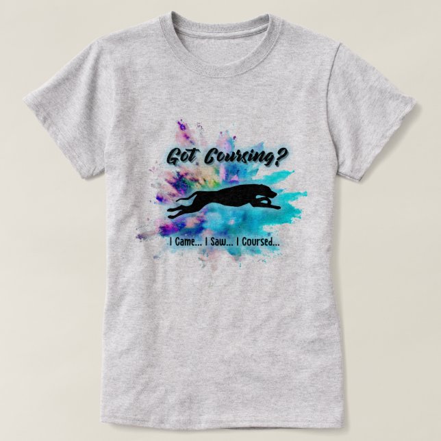 Camiseta Got Coursing? Ridgeback Watercolor Splash Tee (Frente do Design)