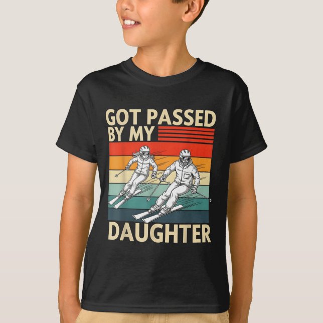Camiseta Got Ped By My Daughter Funny Ski  (Frente)