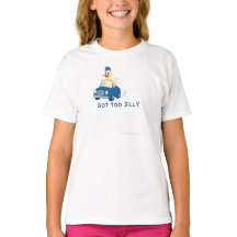 Got Too Silly – Funny Duck Driving Cartoon Design