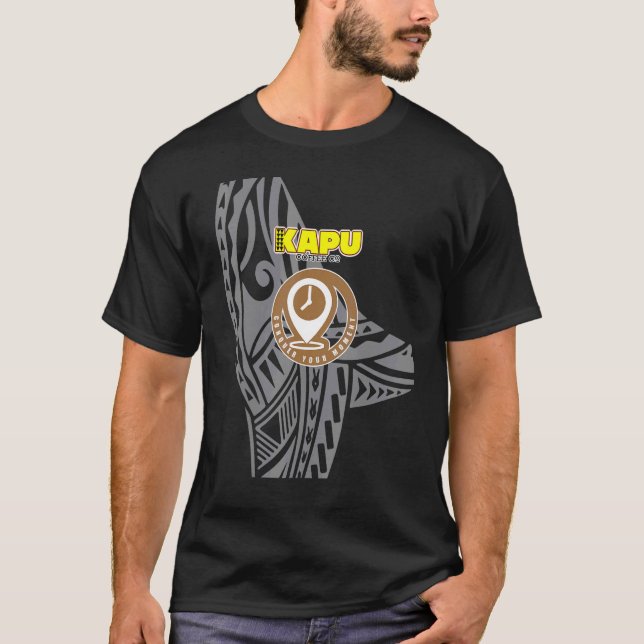 Camiseta Gota de Crachá de café Kapu (Frente)