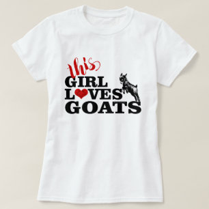 Camiseta GOTA Esta Menina Adora Cabras Pigmeus Bebê
