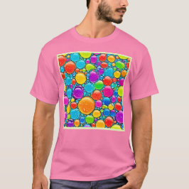 Camiseta Gotas de líquido de abstrato