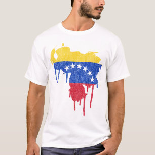 Camiseta Gotejamento da pintura de Venezuela