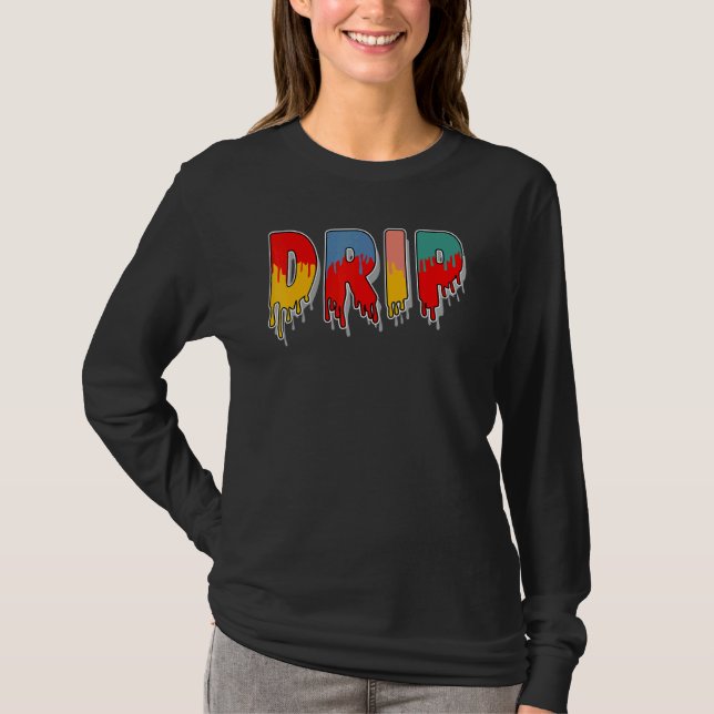 Camiseta Gotejamento Múltiplo 1s Correspondente (Frente)