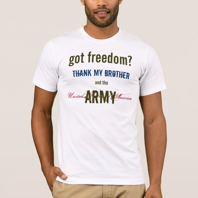Camiseta gotfreedomArmyBrother (Frente)