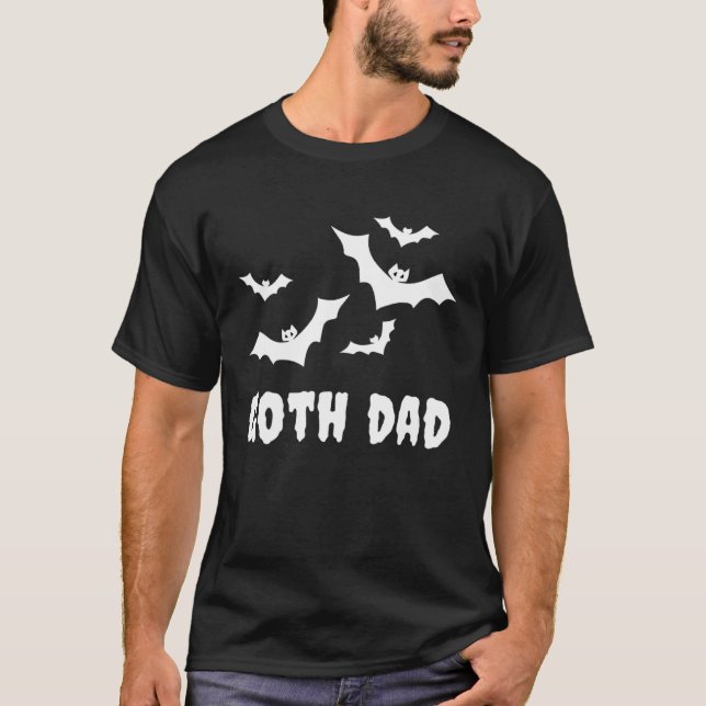Camiseta Goth Dad  Gothic Spooky Bats Father s Day Hallowee (Frente)