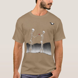 Camiseta Goth Punk Skeleton Graphic Rock Grunge On Gothic D