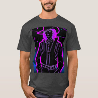 Camiseta Goth Synthwave Outrun Garota de Cowboy Goth