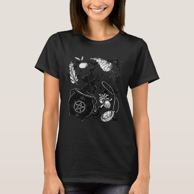 Camiseta Gothic clothing aesthetic occult witch (Frente)