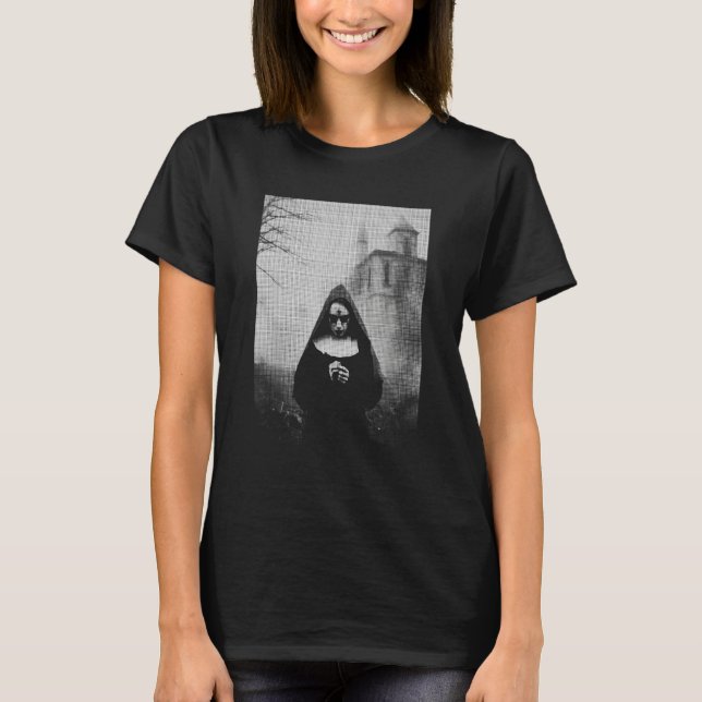 Camiseta Gothic Dark Wave EBM Goth Satanic Grunge Horror Ae (Frente)