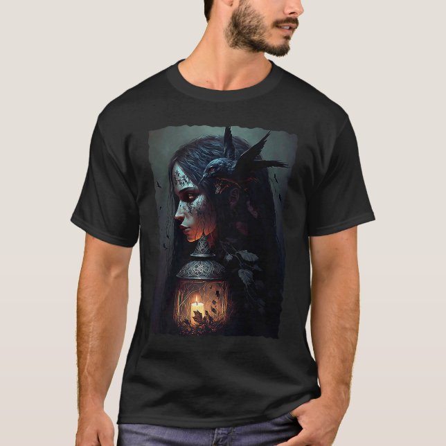 Camiseta Gothic Fairycore Aesthetic Dark Horror Grunge (Frente)