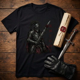Camiseta Gothic Knight of the Bleeding Rose Dark Fantasy