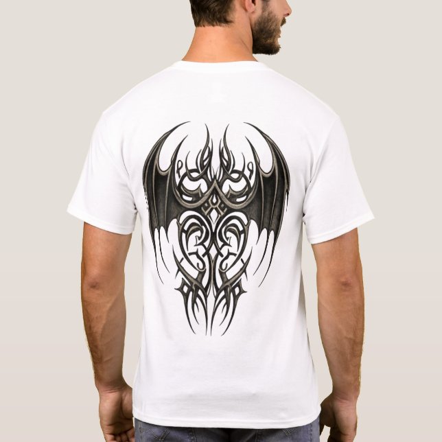 Camiseta Gothic Tribal Wing (Verso)