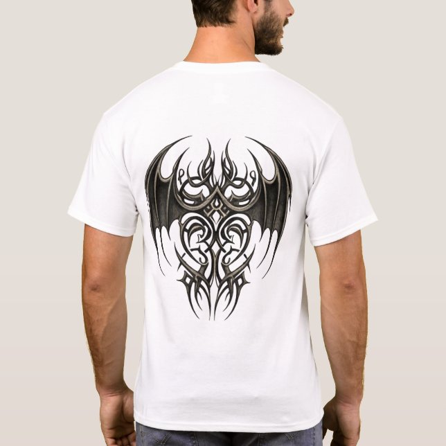 Camiseta Gothic Tribal Wing (Verso)
