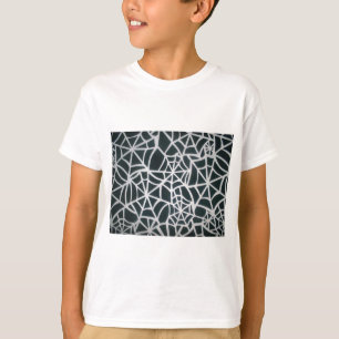 Camiseta Gothic Web Velocity Bold Preto e Branco Aranha Nós