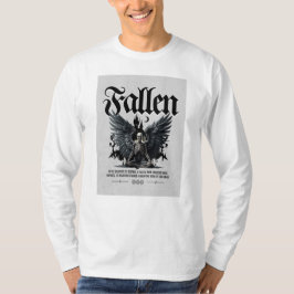 Camiseta Gótica Anjo Esqueleto Caído
