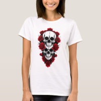 Camiseta gótica assustadora