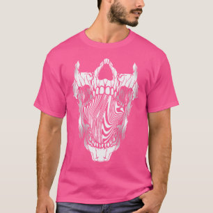 Camiseta Gótica Jawbone Gótica Cabeça Crônica Arte Emo Punk