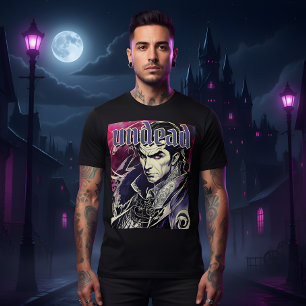 Camiseta Gótica Reterotrópica de Vampiro Inumano