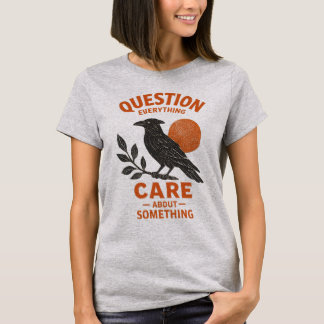 Camiseta Gótica Vintage Corvo Camiseta Ativista Co