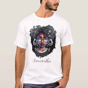 Camiseta Gótico Afro Mulher