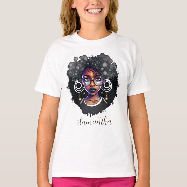 Camiseta Gótico Afro Mulher (Frente)