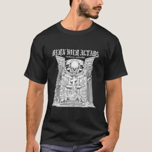 Camiseta Gótico Anti-Religião Queimar Seu Altars Gótico Bla