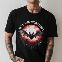 Camiseta Gótico assustador Escuro e Misterioso Dia das Brux